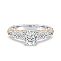 Enchanted Star Lab Grown Diamond 14K Gold Aurora Double Shank Engagement Ring