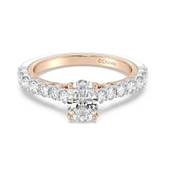 Enchanted Star Lab Grown Diamond 14K Gold Jasmine Arabesque Engagement Ring