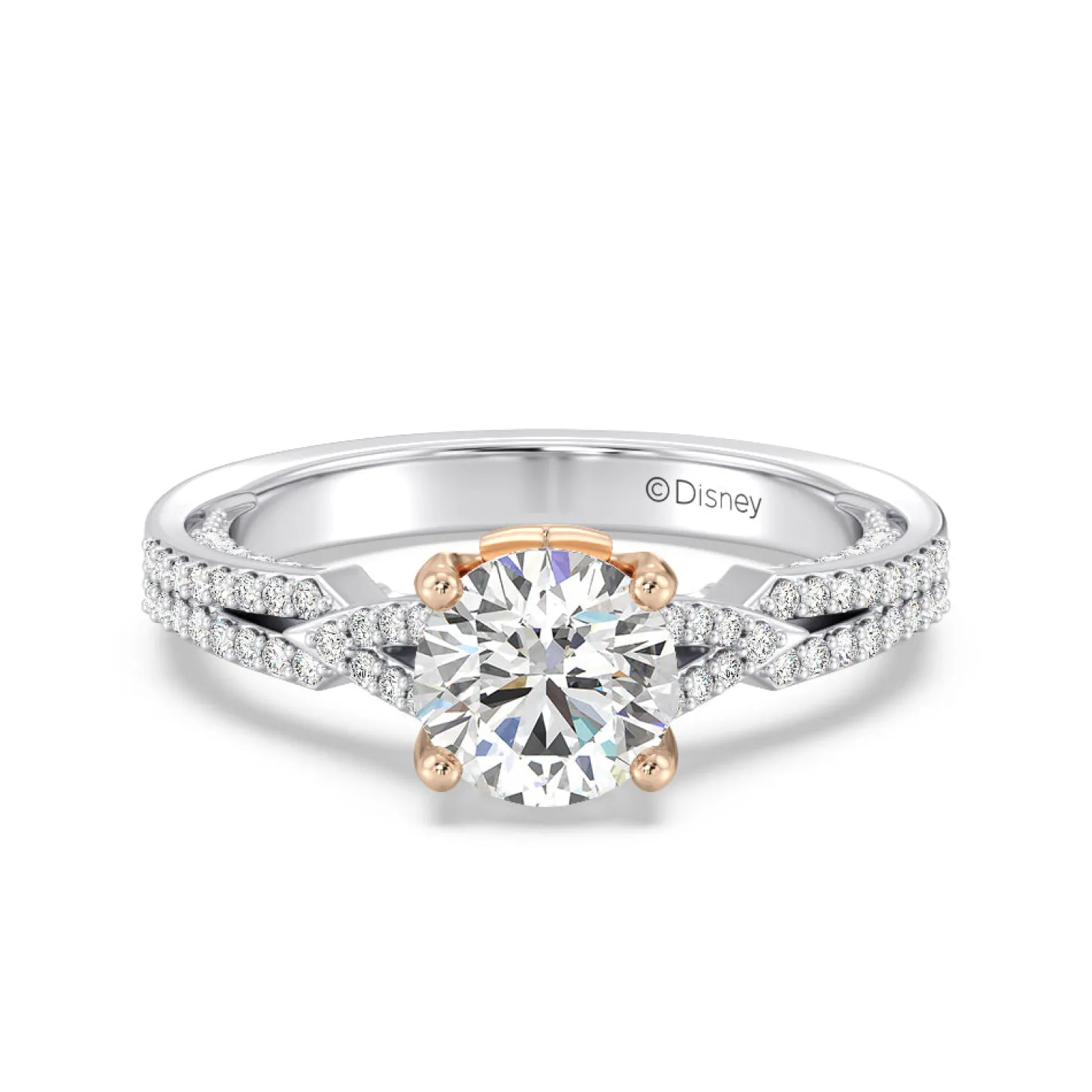 Enchanted Star Lab Grown Diamond 14K Gold Aurora Crown Engagement Ring