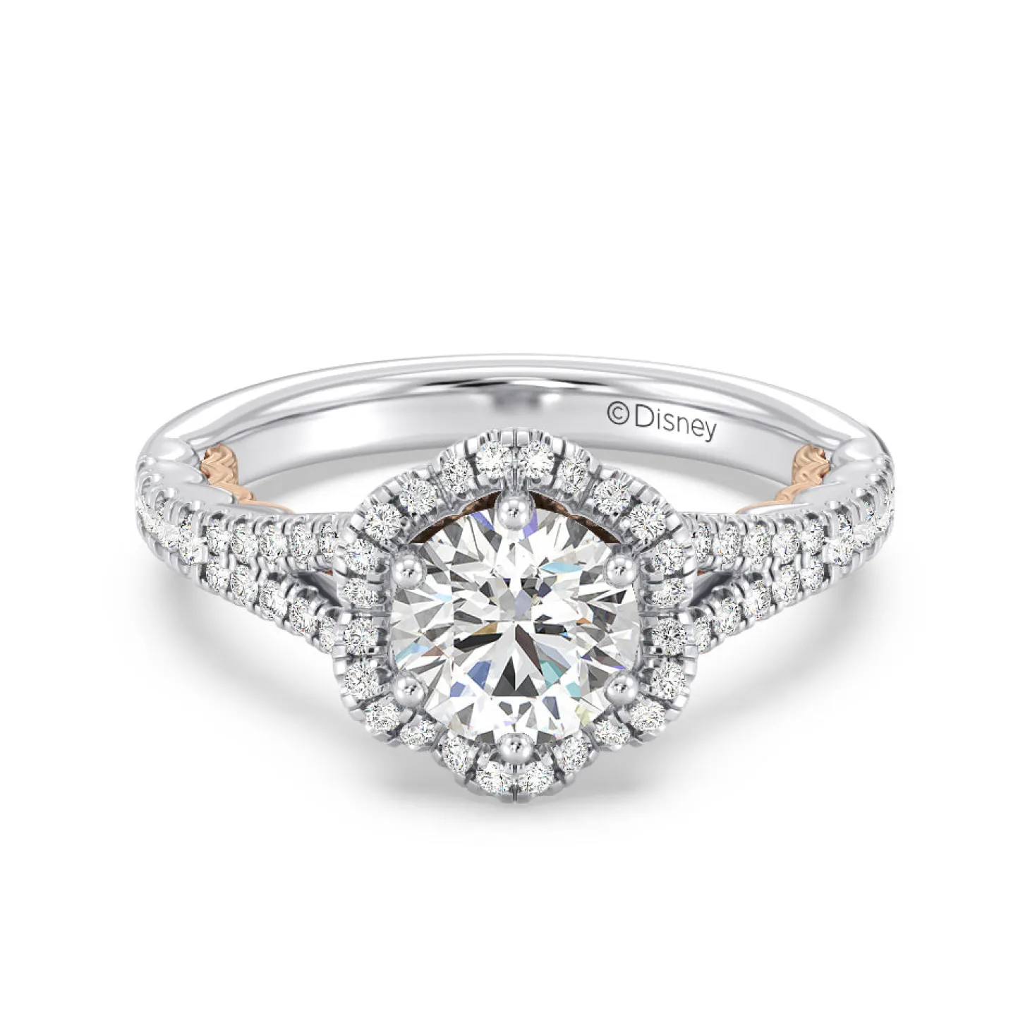 Enchanted Star Lab Grown Diamond 14K Gold Ariel Halo Engagement Ring