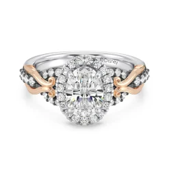 Enchanted Star Lab Grown Diamond 14K Gold Ursula Halo Engagement Ring