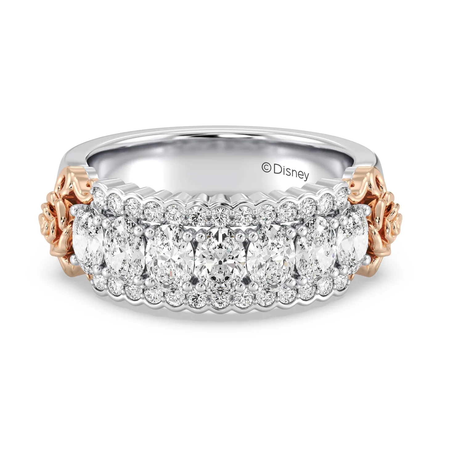 Enchanted Star Lab Grown Diamonds Belle Rose Anniversary Band