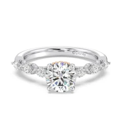 Enchanted Star Lab Grown Diamond 14K Gold Ariel Seashell Engagement Ring