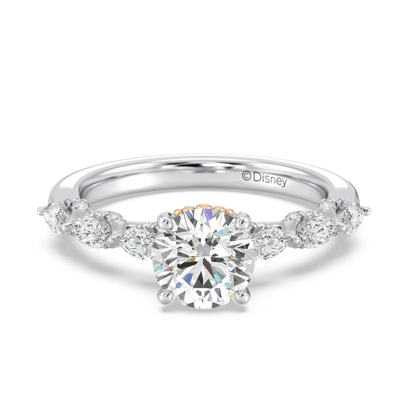 Enchanted Star Lab Grown Diamond 14K Gold Ariel Seashell Engagement Ring