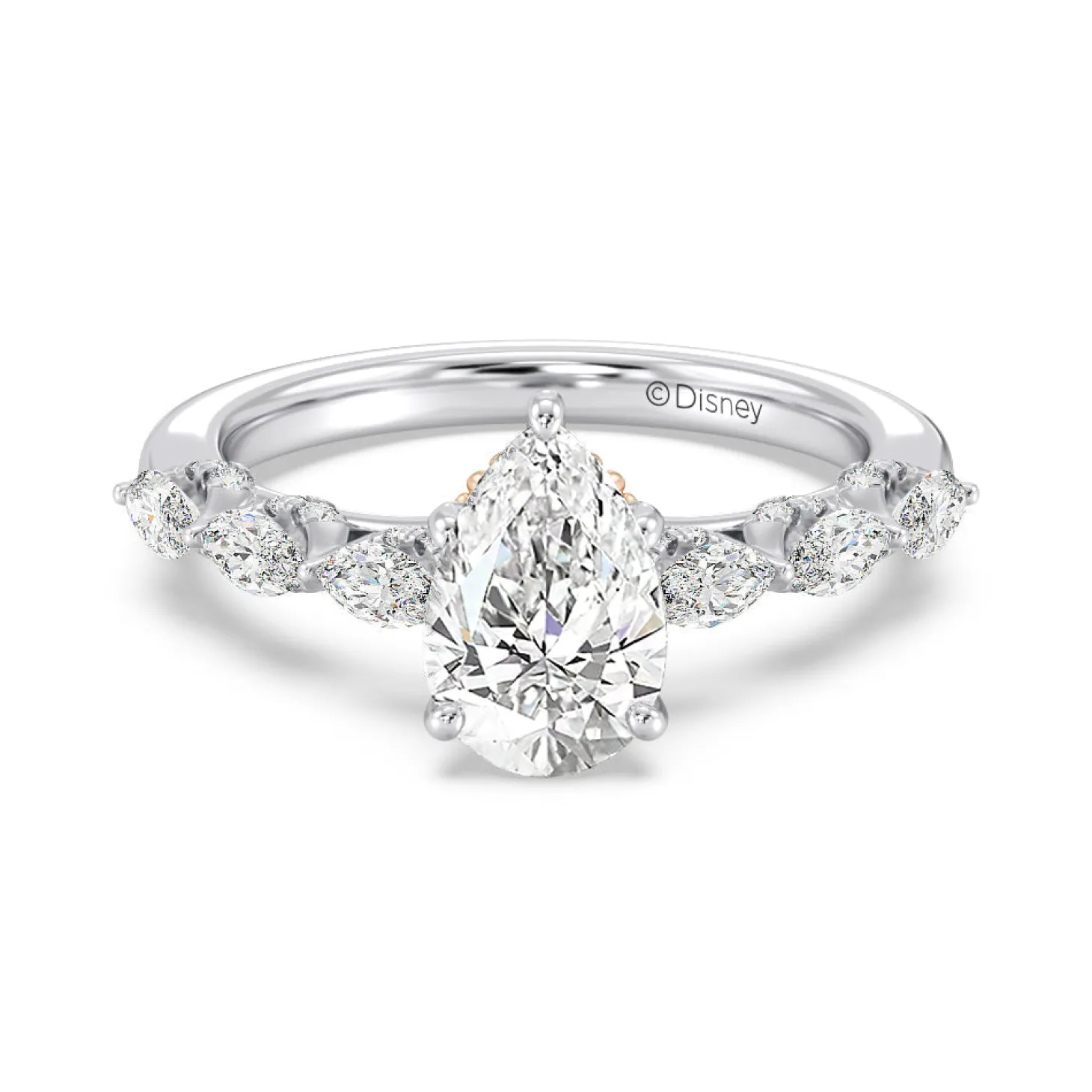 Enchanted Star Lab Grown Diamond 14K Gold Ariel Seashell Engagement Ring