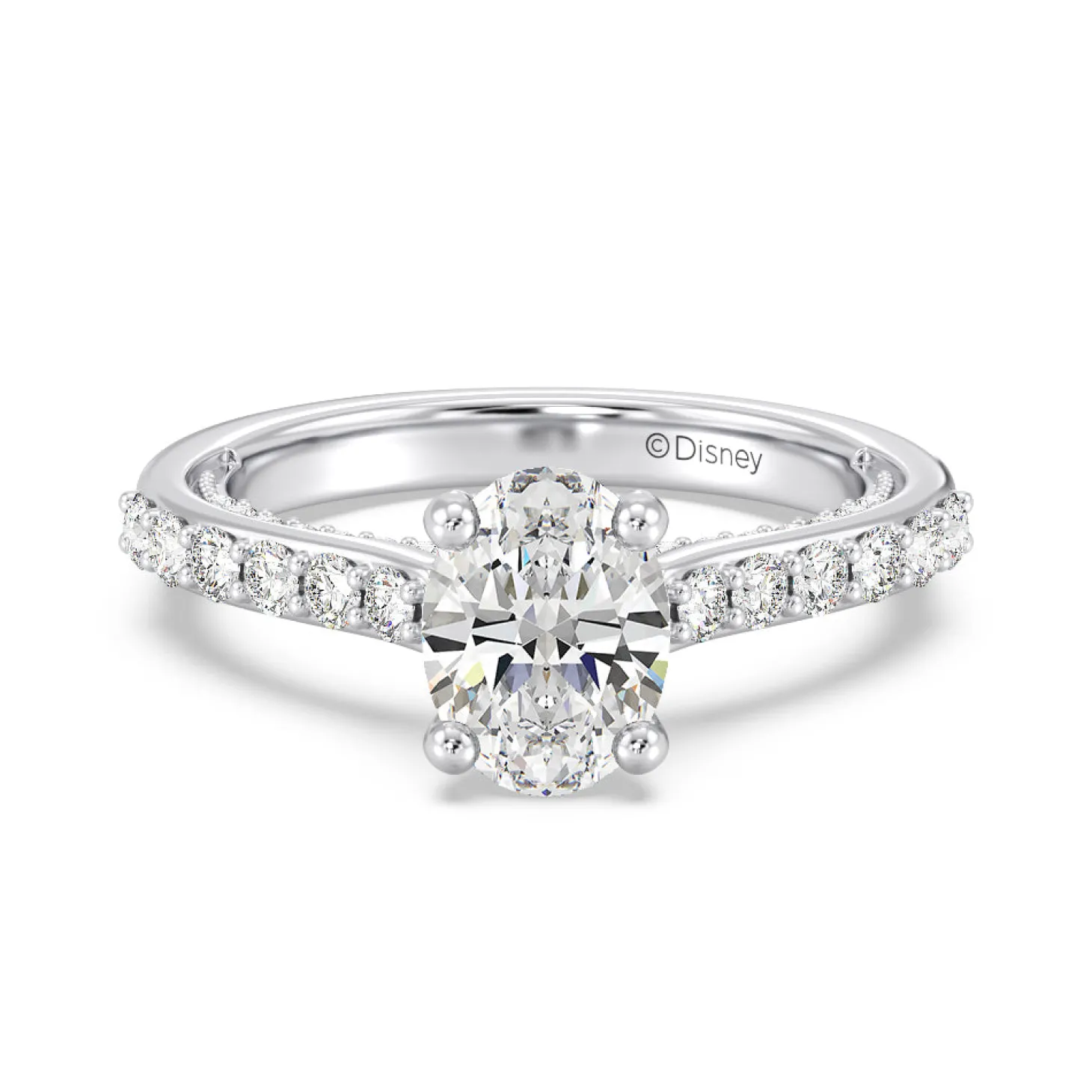 Enchanted Star Lab Grown Diamond 14K Gold Aurora Engagement Ring with Hidden Accent Details