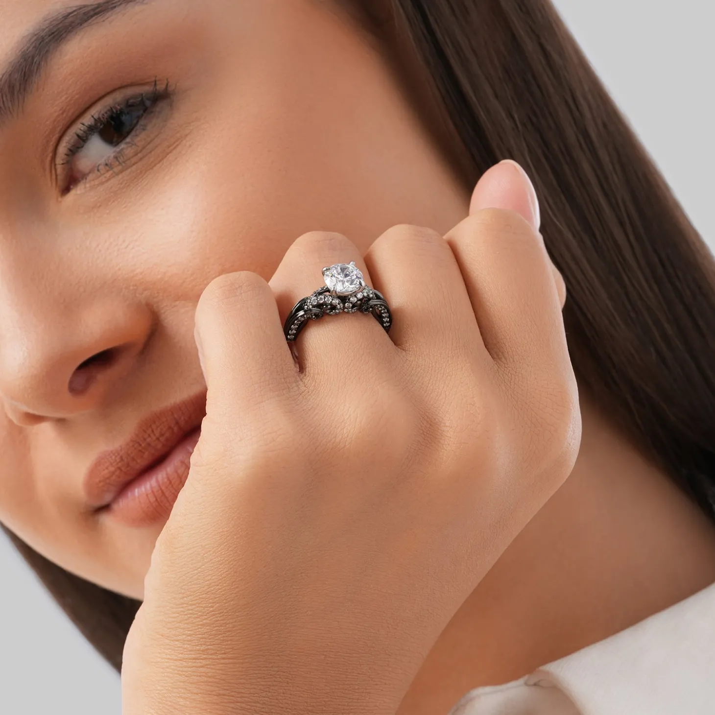 Enchanted Star Lab Grown Diamond 14K Gold Ursula Engagement Ring