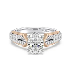 Enchanted Star Lab Grown Diamond 14K Gold Aurora Split Shank Engagement Ring