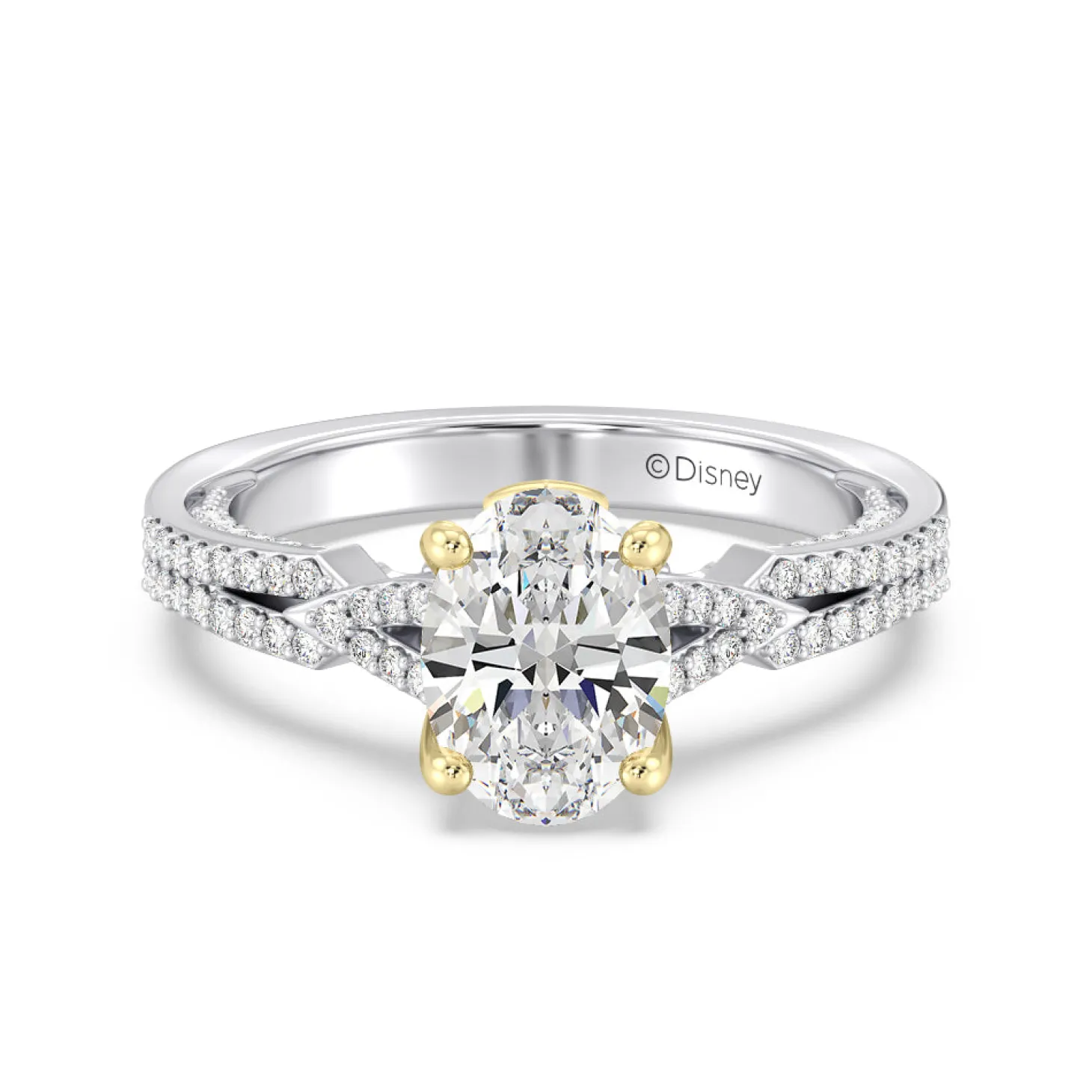 Enchanted Star Lab Grown Diamond 14K Gold Aurora Crown Engagement Ring