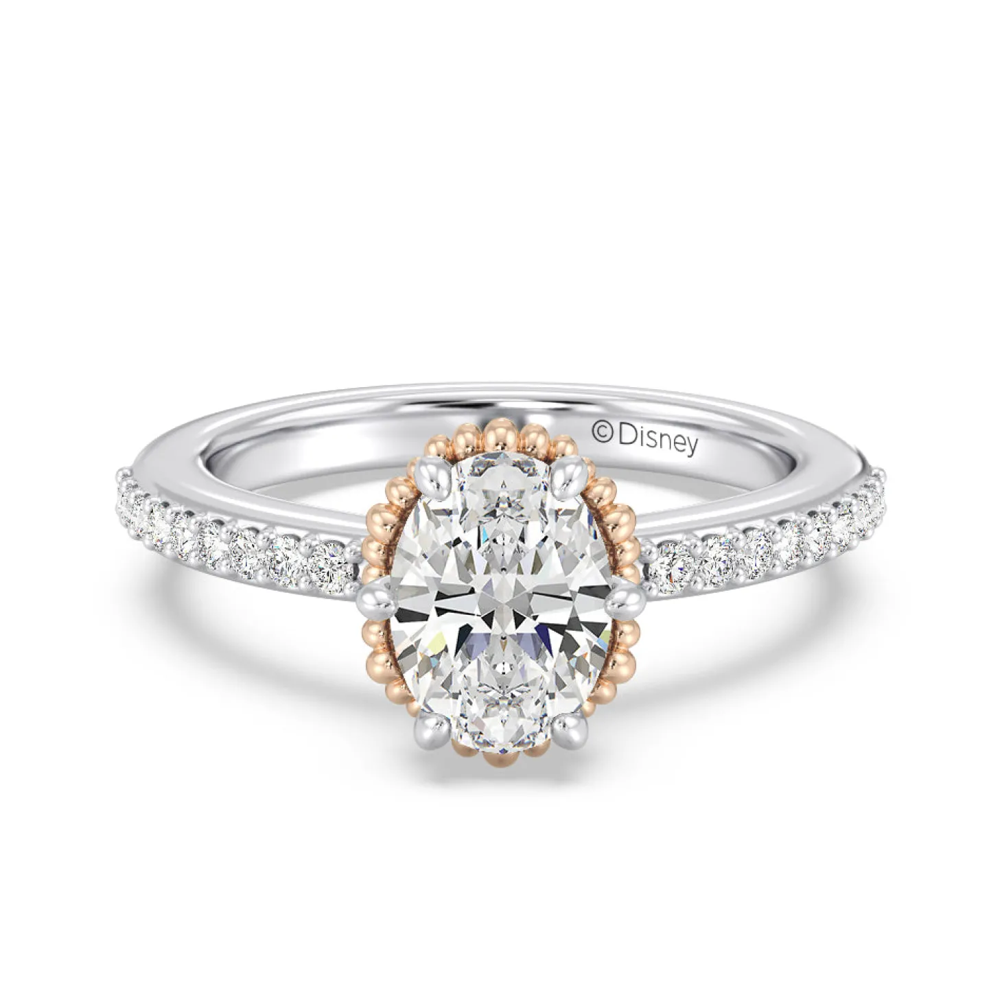 Enchanted Star Lab Grown Diamond 14K Gold Ariel Seashell Basket Engagement Ring