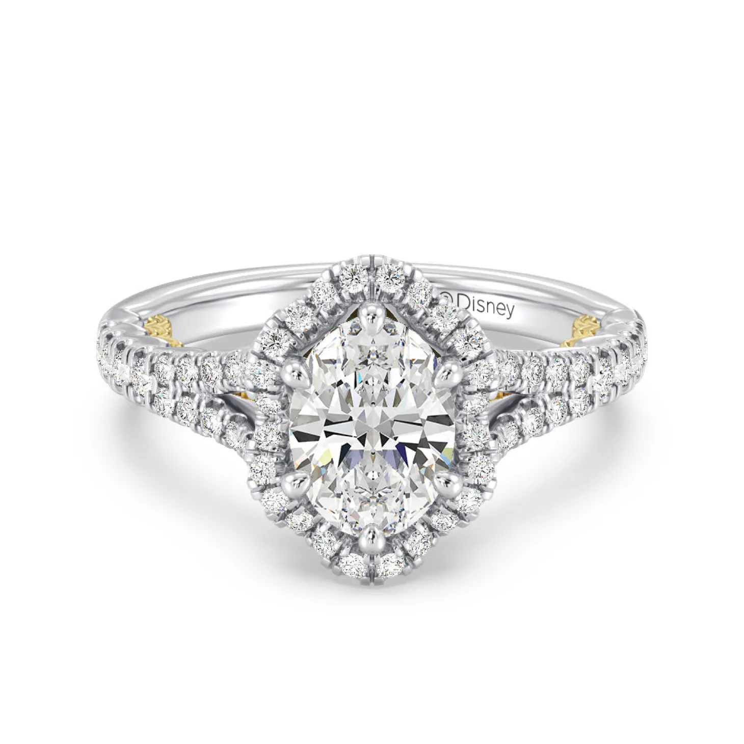 Enchanted Star Lab Grown Diamond 14K Gold Ariel Halo Engagement Ring