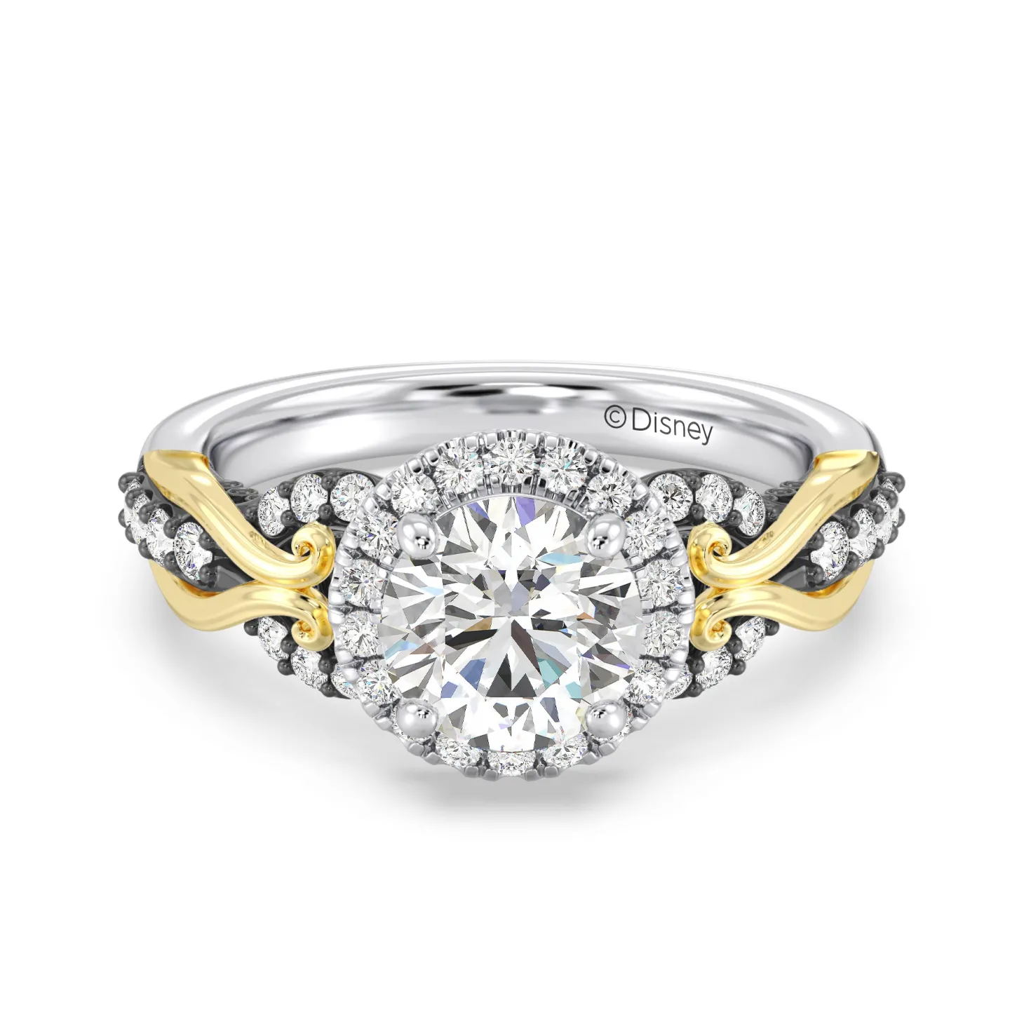 Enchanted Star Lab Grown Diamond 14K Gold Ursula Halo Engagement Ring