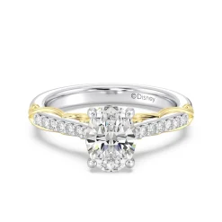 Enchanted Star Lab Grown Diamond 14K Gold Belle Rose Engagement Ring
