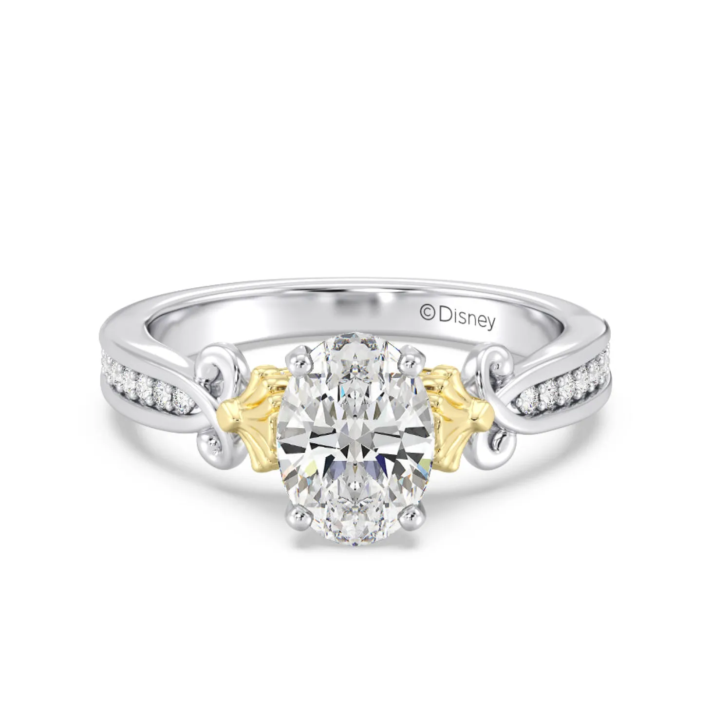 Enchanted Star Lab Grown Diamond 14K Gold Ariel Mermaid Engagement Ring