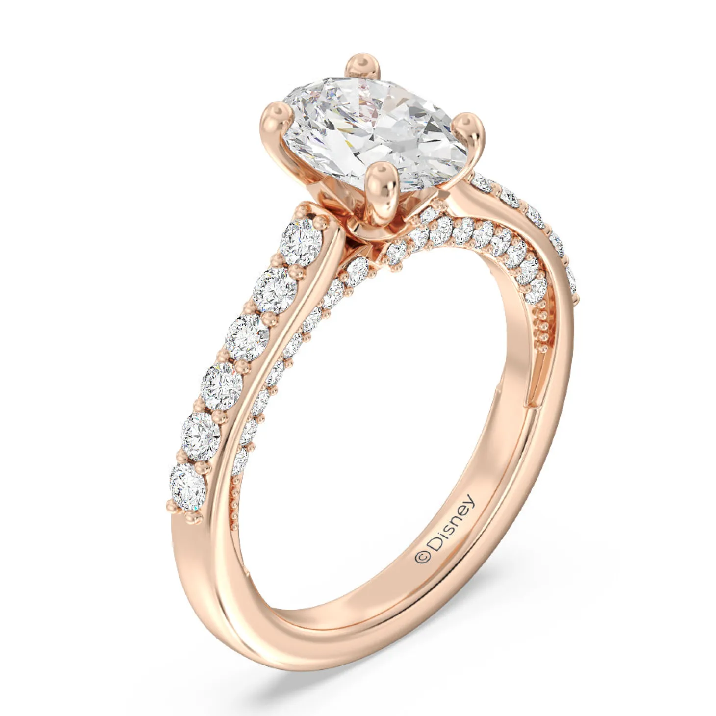 Enchanted Star Lab Grown Diamond 14K Gold Aurora Engagement Ring with Hidden Accent Details
