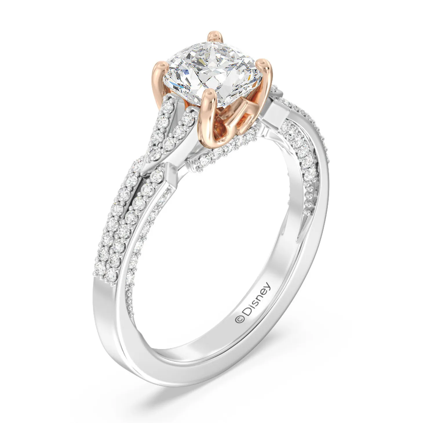 Enchanted Star Lab Grown Diamond 14K Gold Aurora Crown Engagement Ring