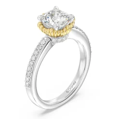 Enchanted Star Lab Grown Diamond 14K Gold Ariel Seashell Basket Engagement Ring