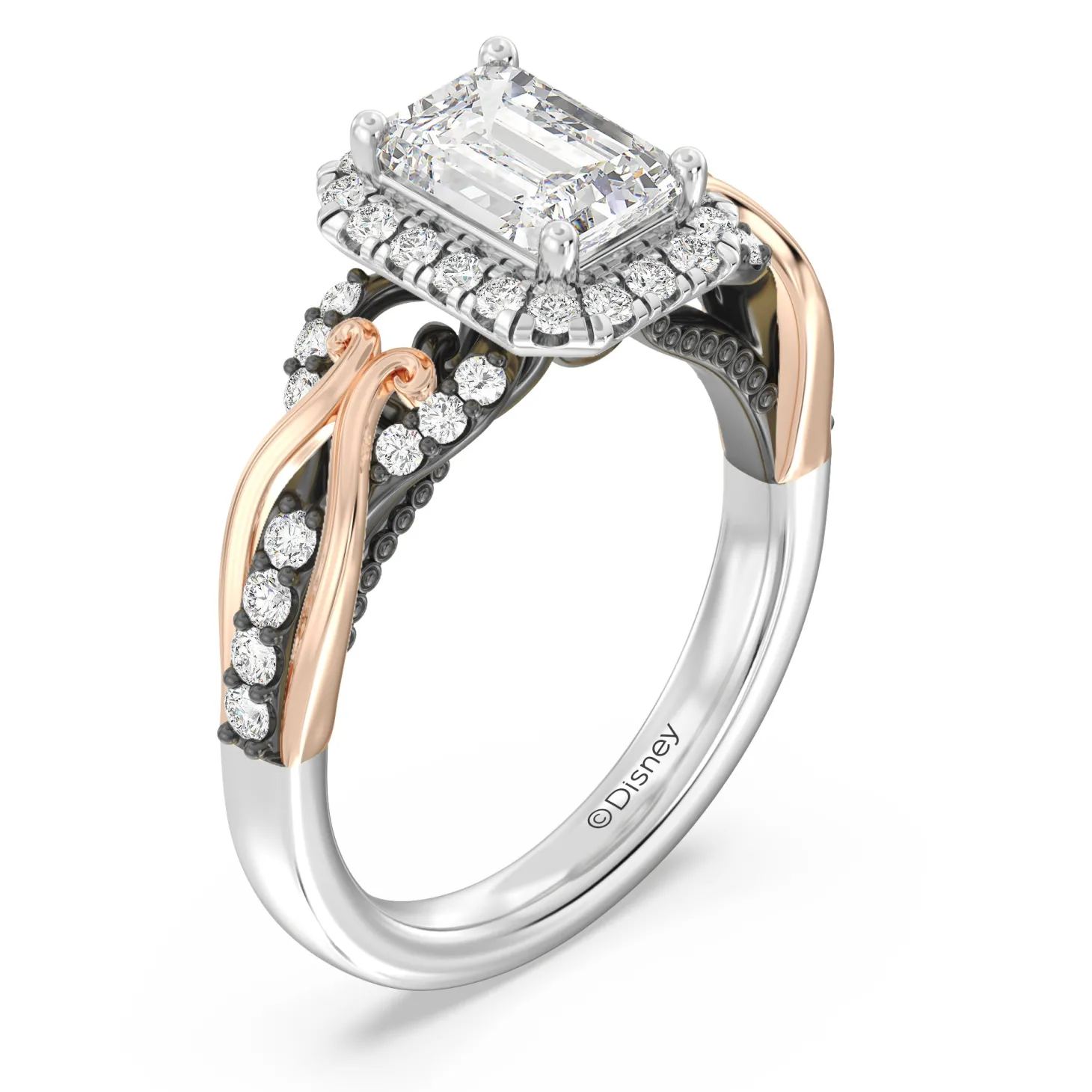 Enchanted Star Lab Grown Diamond 14K Gold Ursula Halo Engagement Ring
