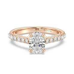 Enchanted Star Lab Grown Diamond 14K Gold Aurora Engagement Ring with Hidden Accent Details