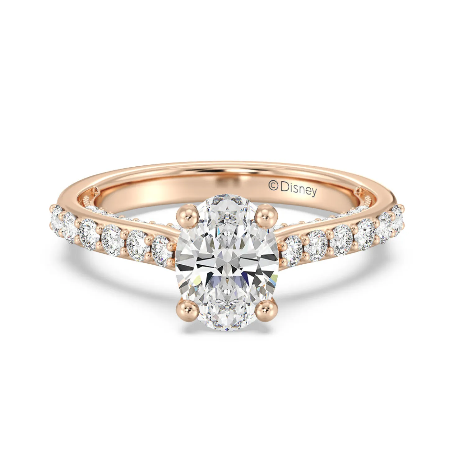 Enchanted Star Lab Grown Diamond 14K Gold Aurora Engagement Ring with Hidden Accent Details