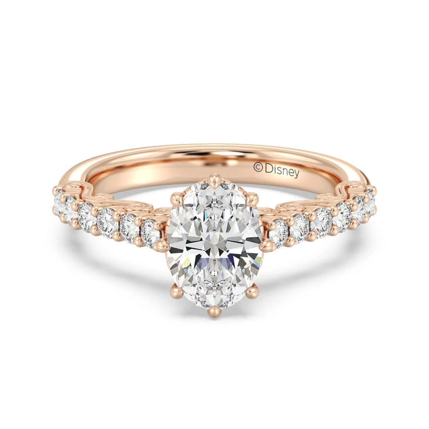 Enchanted Star Lab Grown Diamond 14K Gold Cinderella Filigree Engagement Ring