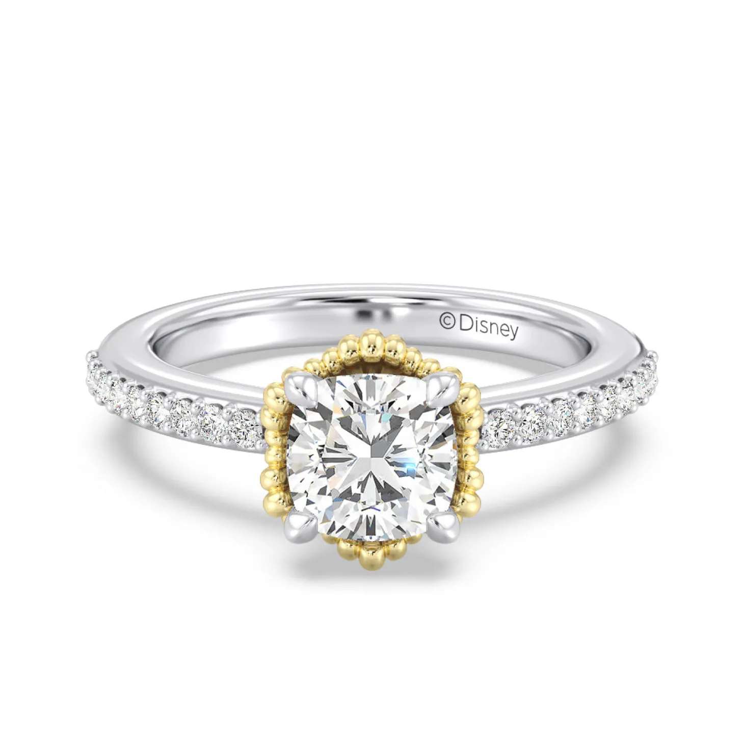 Enchanted Star Lab Grown Diamond 14K Gold Ariel Seashell Basket Engagement Ring