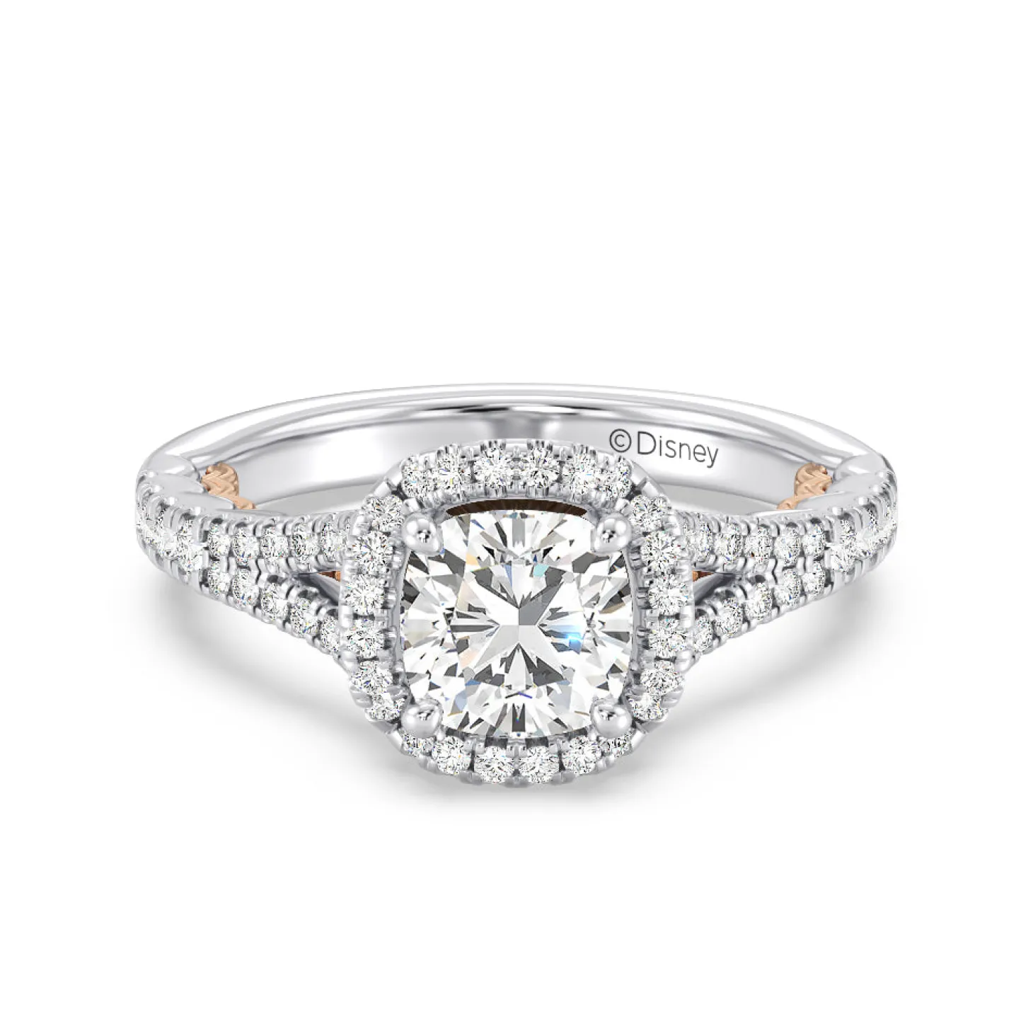 Enchanted Star Lab Grown Diamond 14K Gold Ariel Halo Engagement Ring