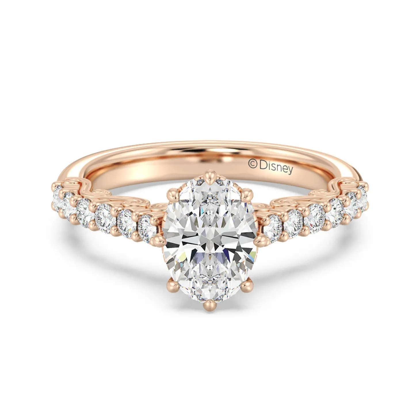 Enchanted Star Lab Grown Diamond 14K Gold Cinderella Filigree Engagement Ring