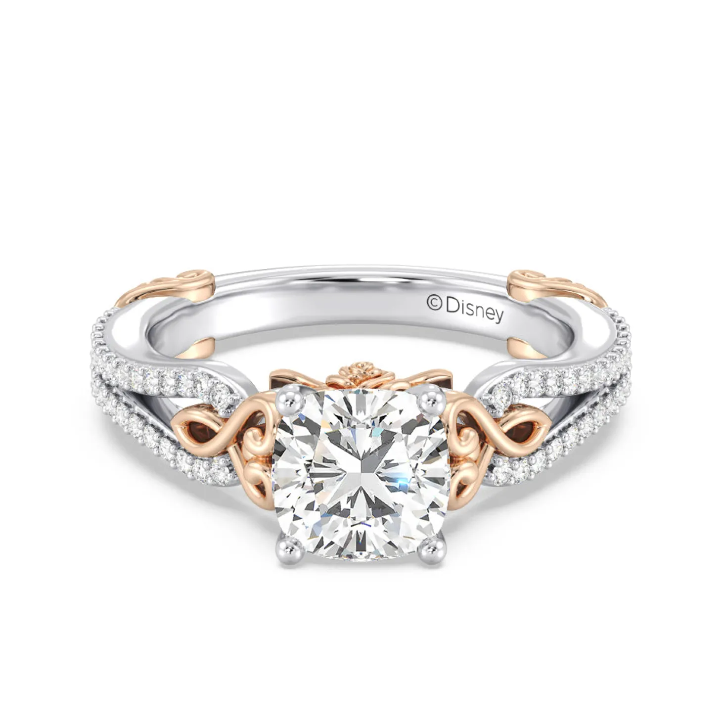 Enchanted Star Lab Grown Diamond 14K Gold Belle Vintage Engagement Ring