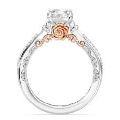 Enchanted Star Lab Grown Diamond 14K Gold Belle Rose Engagement Ring