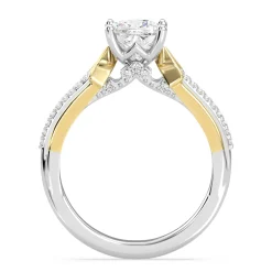 Enchanted Star Lab Grown Diamond 14K Gold Aurora Split Shank Engagement Ring