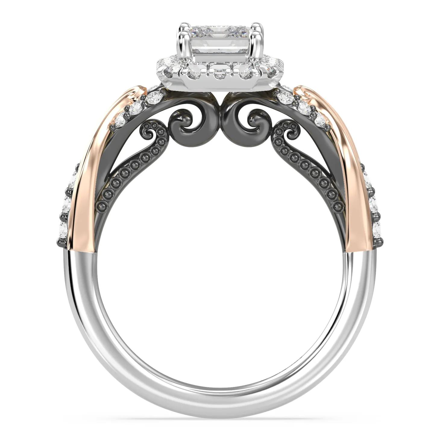 Enchanted Star Lab Grown Diamond 14K Gold Ursula Halo Engagement Ring