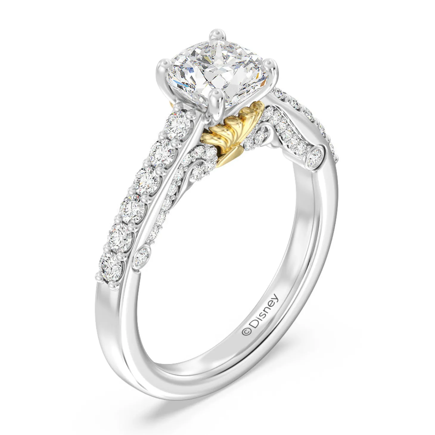 Enchanted Star Lab Grown Diamond 14K Gold Ariel Filigree Engagement Ring