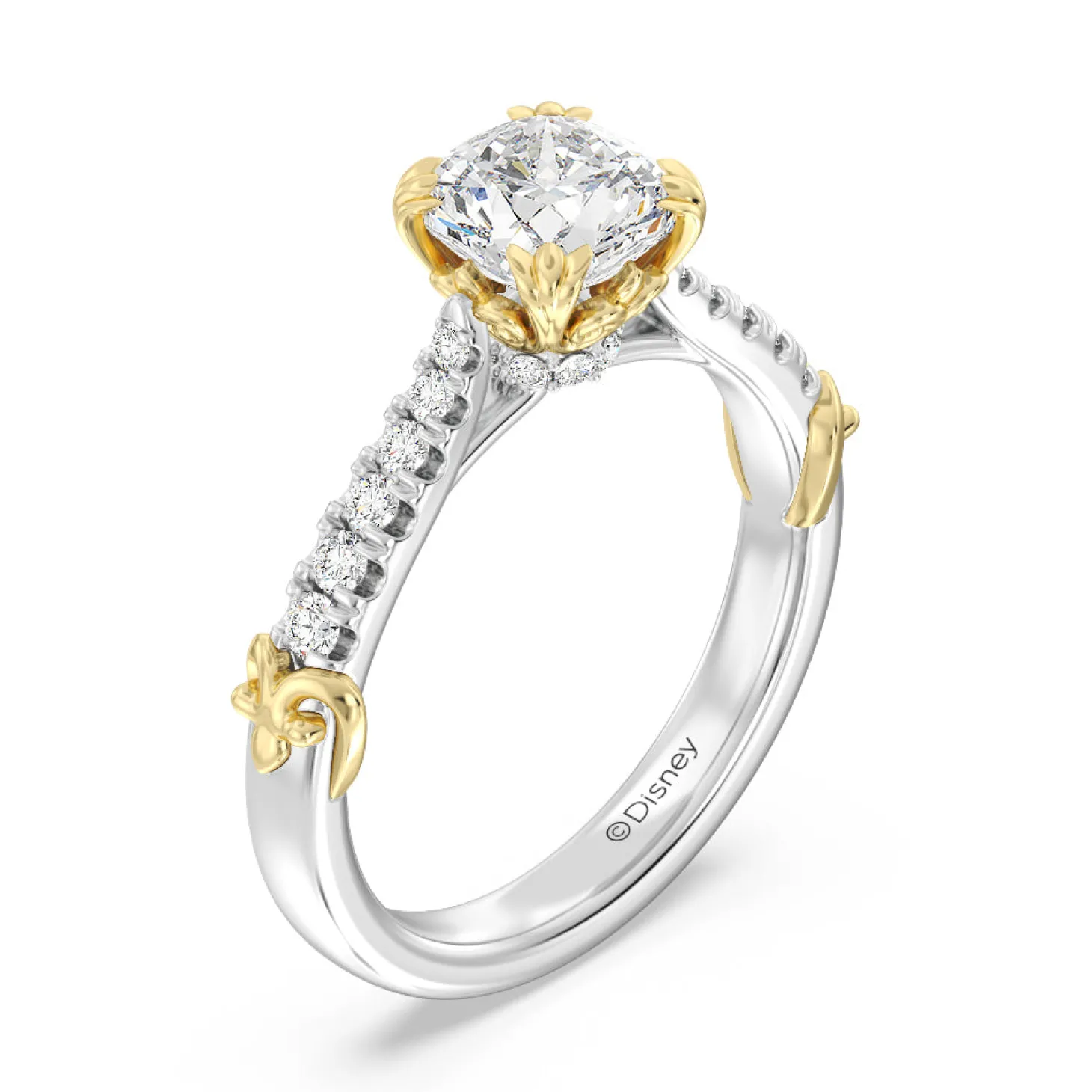 Enchanted Star Lab Grown Diamond 14K Gold Aurora Engagement Ring