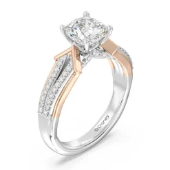 Enchanted Star Lab Grown Diamond 14K Gold Aurora Split Shank Engagement Ring