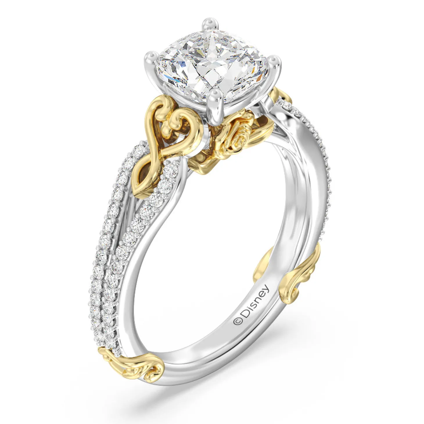 Enchanted Star Lab Grown Diamond 14K Gold Belle Vintage Engagement Ring