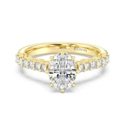 Enchanted Star Lab Grown Diamond 14K Gold Cinderella Filigree Engagement Ring