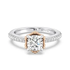 Enchanted Star Lab Grown Diamond 14K Gold Ariel Seashell Basket Engagement Ring