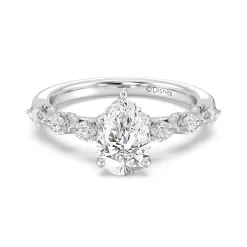 Enchanted Star Lab Grown Diamond 14K Gold Ariel Seashell Engagement Ring