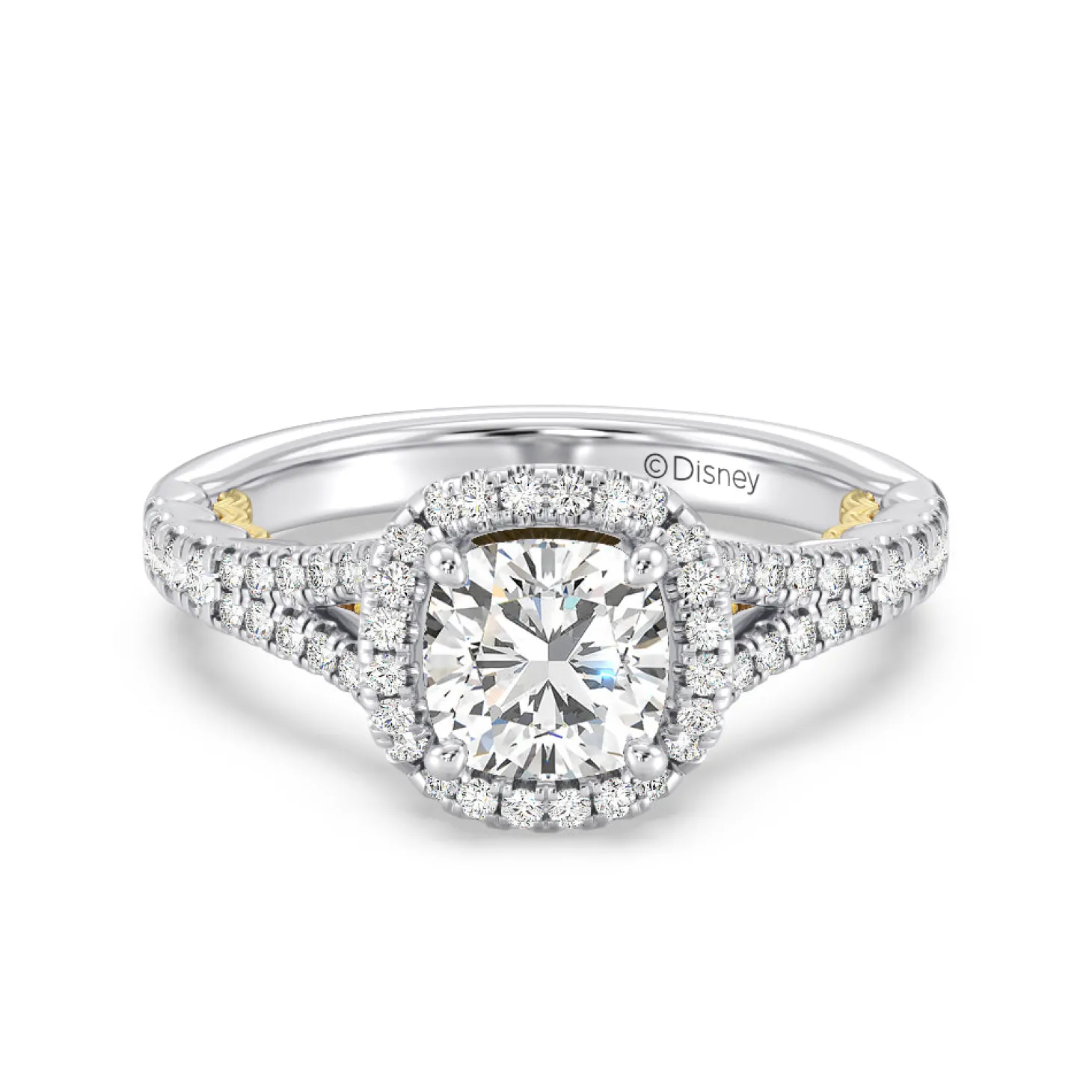 Enchanted Star Lab Grown Diamond 14K Gold Ariel Halo Engagement Ring