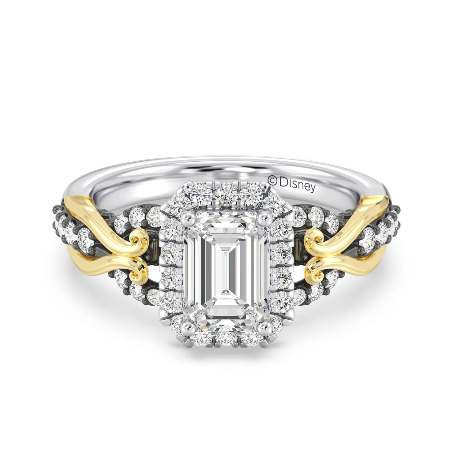 Enchanted Star Lab Grown Diamond 14K Gold Ursula Halo Engagement Ring