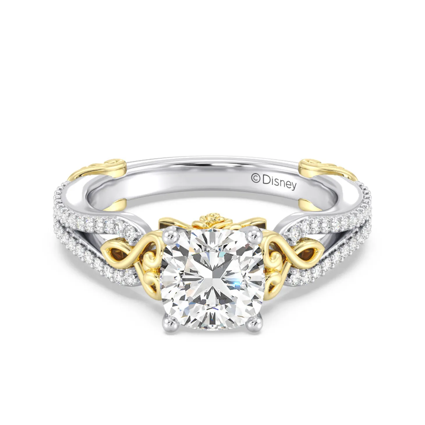 Enchanted Star Lab Grown Diamond 14K Gold Belle Vintage Engagement Ring