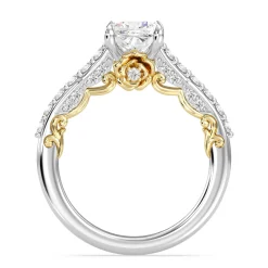 Enchanted Star Lab Grown Diamond 14K Gold Belle Rose Engagement Ring