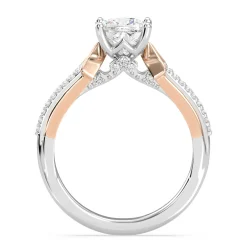 Enchanted Star Lab Grown Diamond 14K Gold Aurora Split Shank Engagement Ring