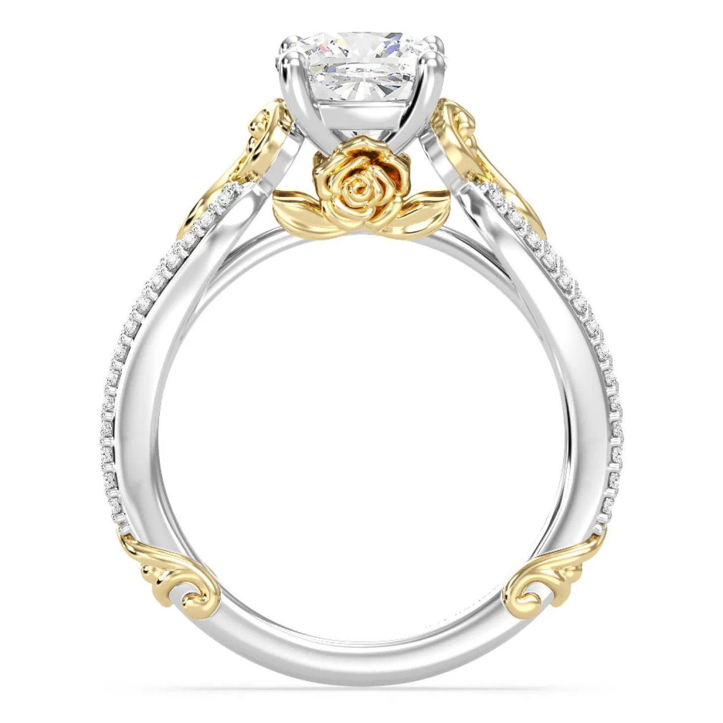 Enchanted Star Lab Grown Diamond 14K Gold Belle Vintage Engagement Ring