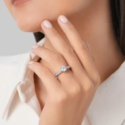 Enchanted Star Lab Grown Diamond 14K Gold Aurora Engagement Ring