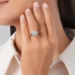 Enchanted Star Lab Grown Diamond 14K Gold Ursula Halo Engagement Ring
