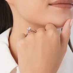 Enchanted Star Lab Grown Diamond 14K Gold Belle Rose Engagement Ring