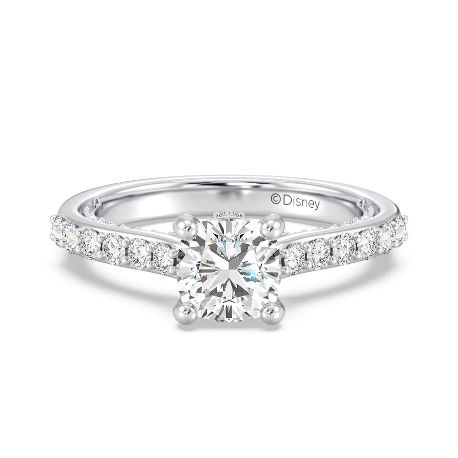 Enchanted Star Lab Grown Diamond 14K Gold Aurora Engagement Ring with Hidden Accent Details