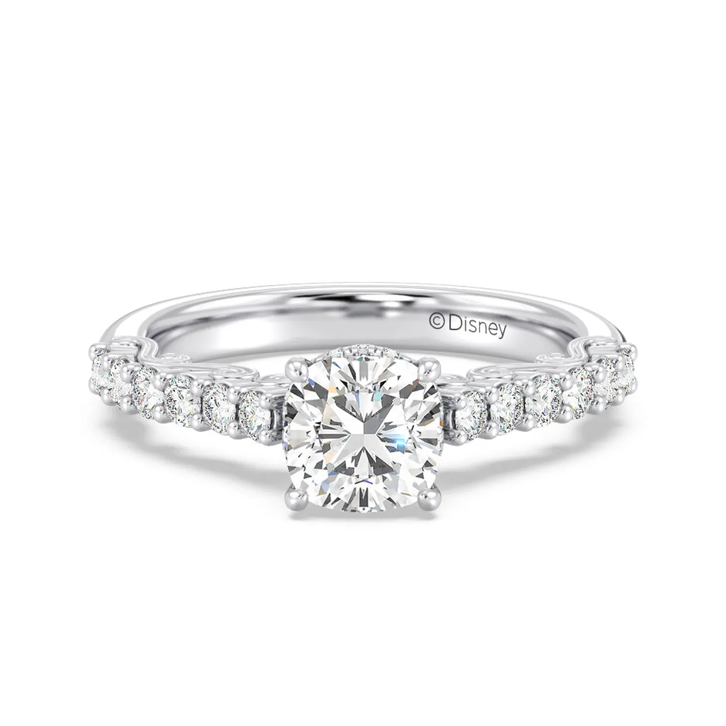 Enchanted Star Lab Grown Diamond 14K Gold Cinderella Filigree Engagement Ring